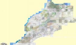 Carte topographique au 1/100 000 (emprise totale)