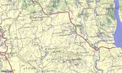 Carte topographique au 1/250 000 (32m/pixel)